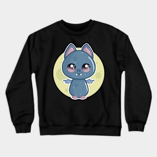 Little Cute Moon Bat Crewneck Sweatshirt